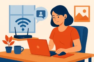 Beneficios del internet rápido para trabajar desde casa