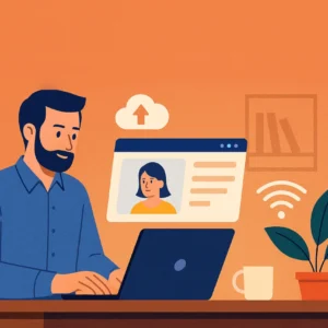 Productividad del home office con internet de fibra óptica